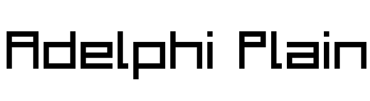 Adelphi Plain Шрифта