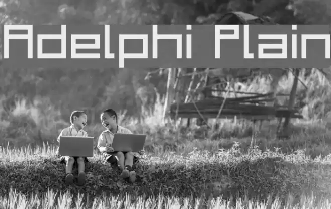 Adelphi Plain Font examples