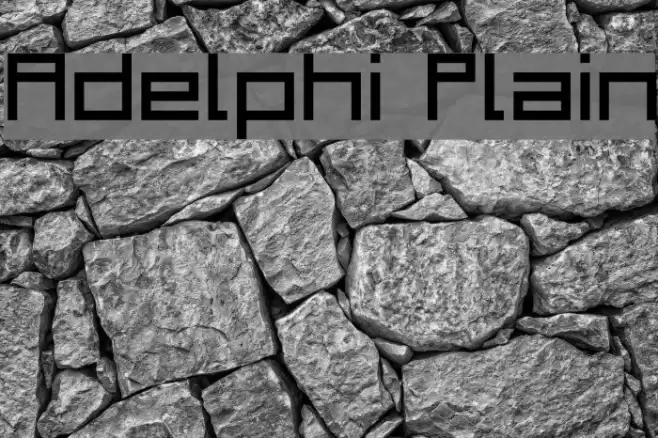 Adelphi Plain Font examples