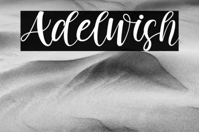 Adelwish Font examples