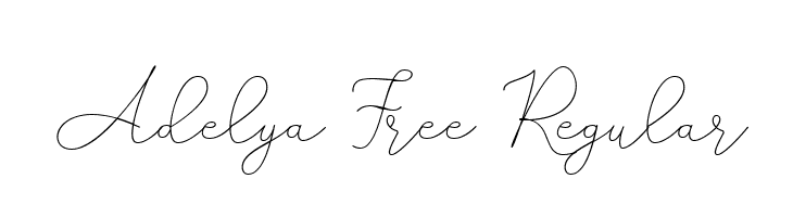 Adelya Free Regular  font caratteri gratis