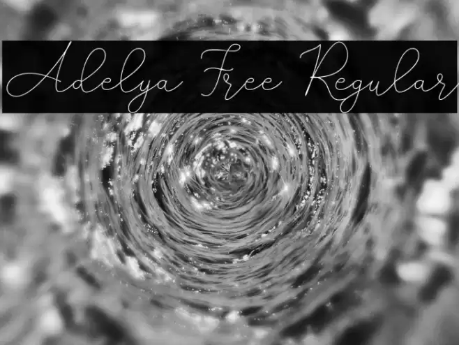 Adelya Free Regular Font examples