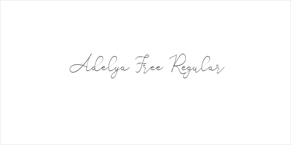 Adelya Free Regular Logo