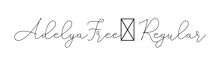 AdelyaFree-Regular  font caratteri gratis