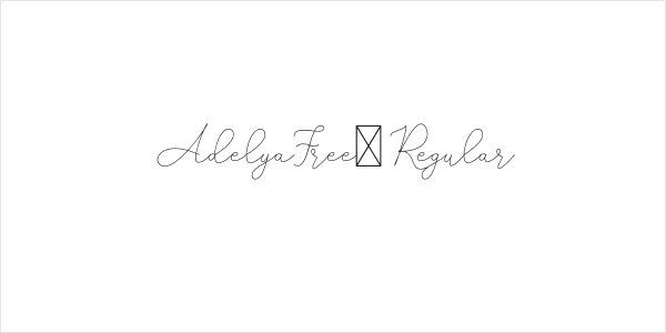 AdelyaFree-Regular Logo