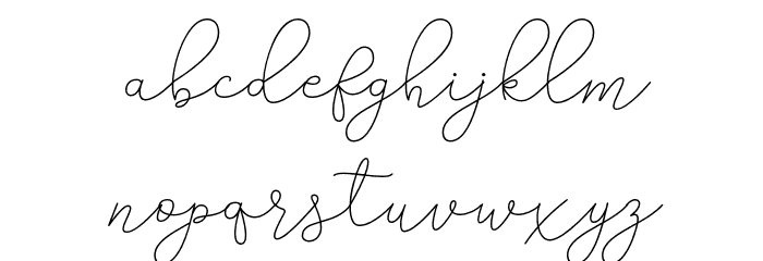 AdelyaFree-Regular Font LOWERCASE