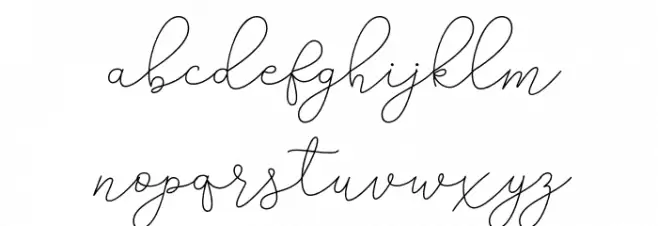 AdelyaFree-Regular Font LOWERCASE