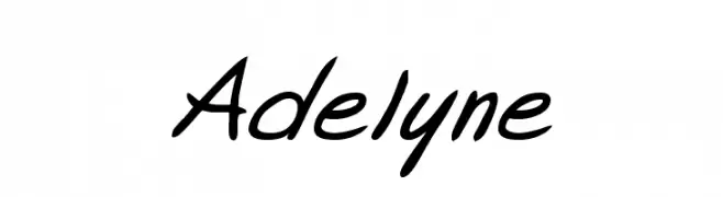 Adelyne  Frei Schriftart Herunterladen