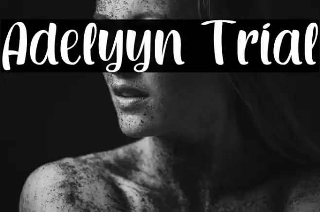 Adelyyn Trial Font examples