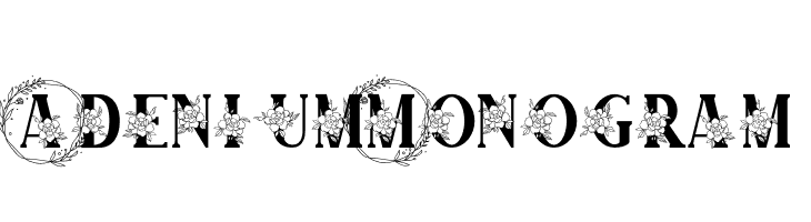 Adenium Monogram  Free Fonts Download