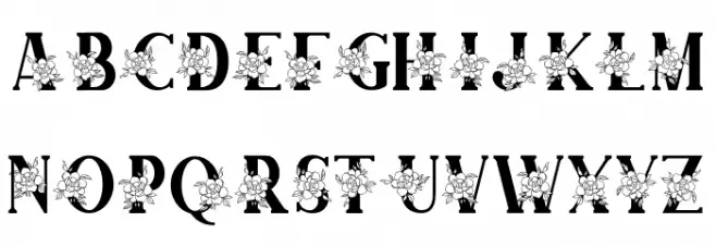 Adenium Monogram फ़ॉन्ट लोअरकेस