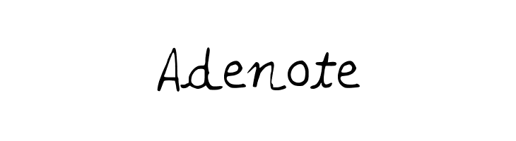 Adenote  font caratteri gratis