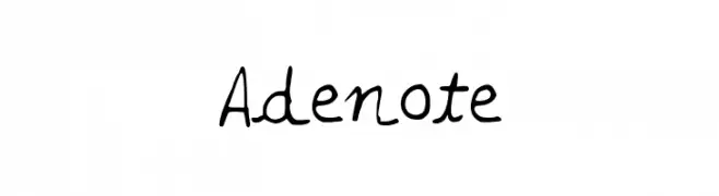Adenote  フリーフォントのダウンロード