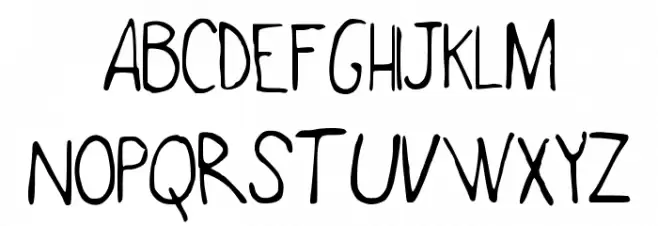 Adenote Schriftart Groß