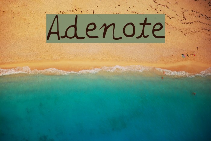 Adenote 字体