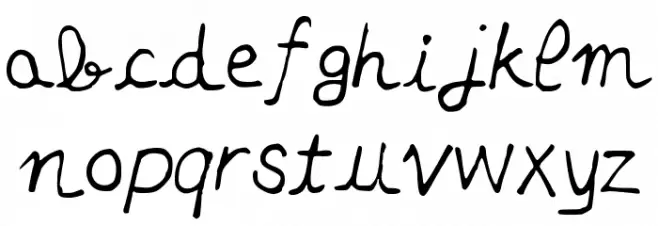 Adenote 字体 小写