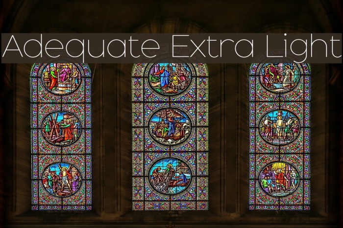 Adequate Extra Light Font examples