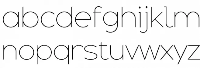 Adequate Extra Light Caratteri MINUSCOLO