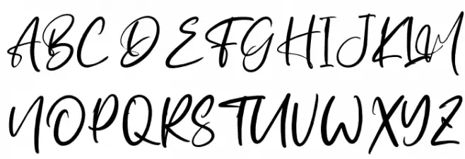 Aderia Schriftart Groß