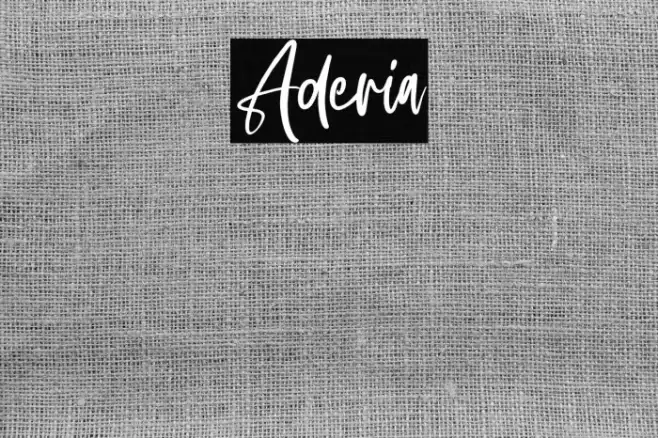 Aderia Font examples
