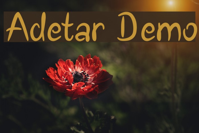 Adetar Demo Font examples