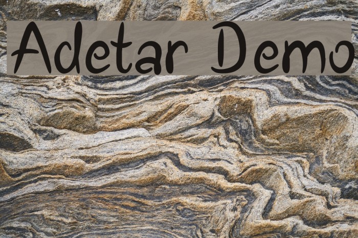 Adetar Demo Font examples