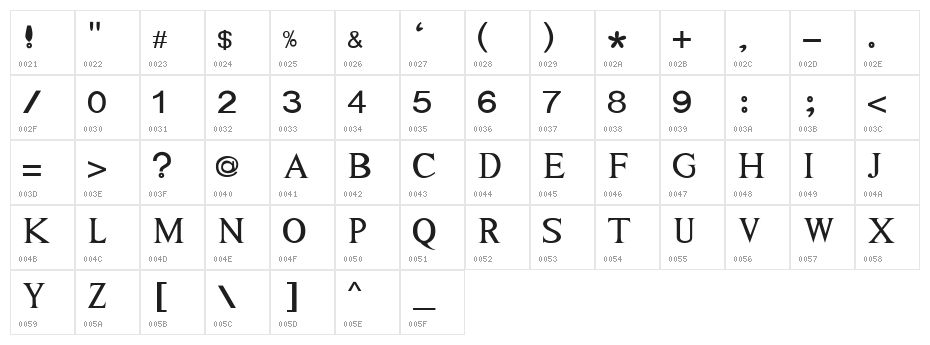 Adhawin-Tamil Regular Character Map