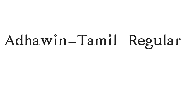 Adhawin-Tamil Regular Logo