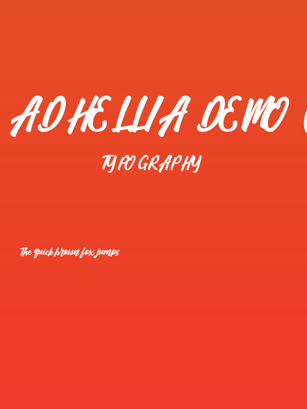 Adhellia DEMO (FOR PERSONAL USE Poster