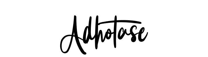Adhotase  Скачать бесплатные шрифты