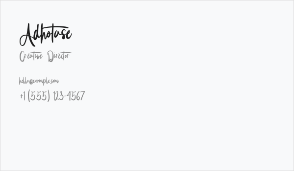 Adhotase Business Card