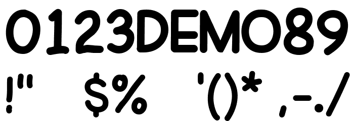 Adia_Demo Font OTHER CHARS