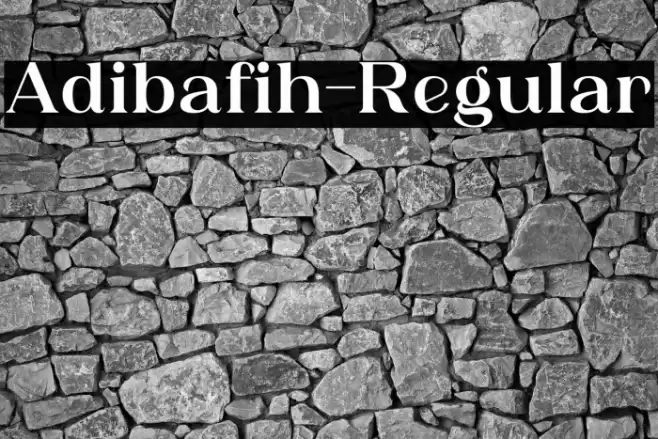 Adibafih-Regular Font examples