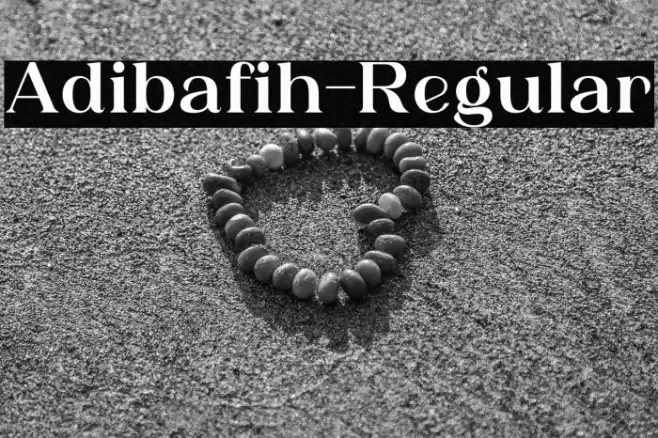 Adibafih-Regular Font examples