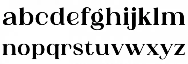 Adibafih-Regular 字体 小写