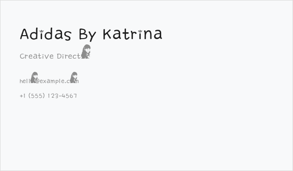 Adidas By Katrina Business Card