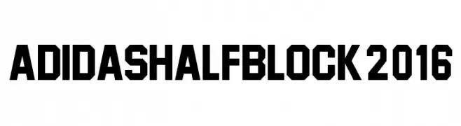 Adidas Half Block 2016  नि: शुल्क फ़ॉन्ट्स डाउनलोड