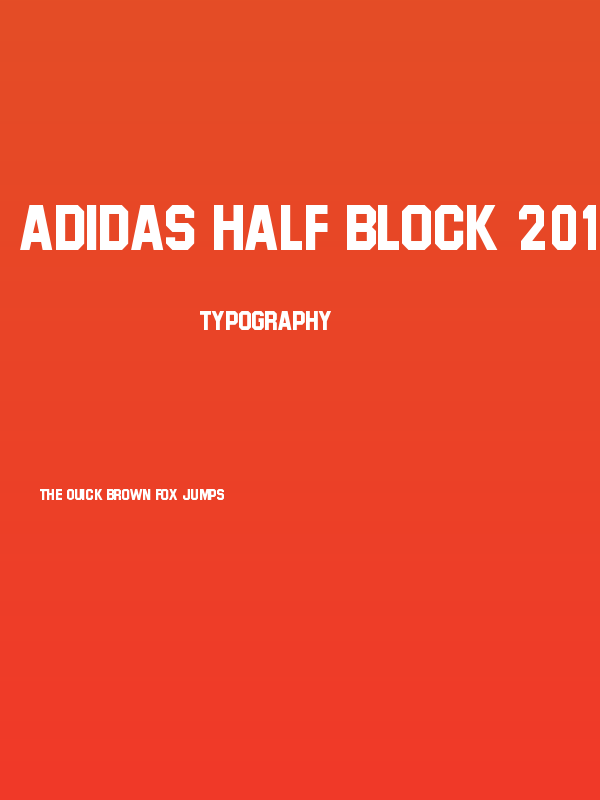 Adidas Half Block 2016 Poster