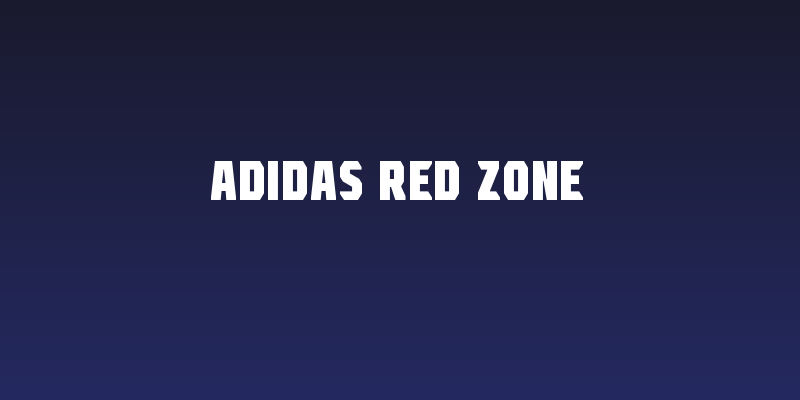 Adidas Red Zone Social Header