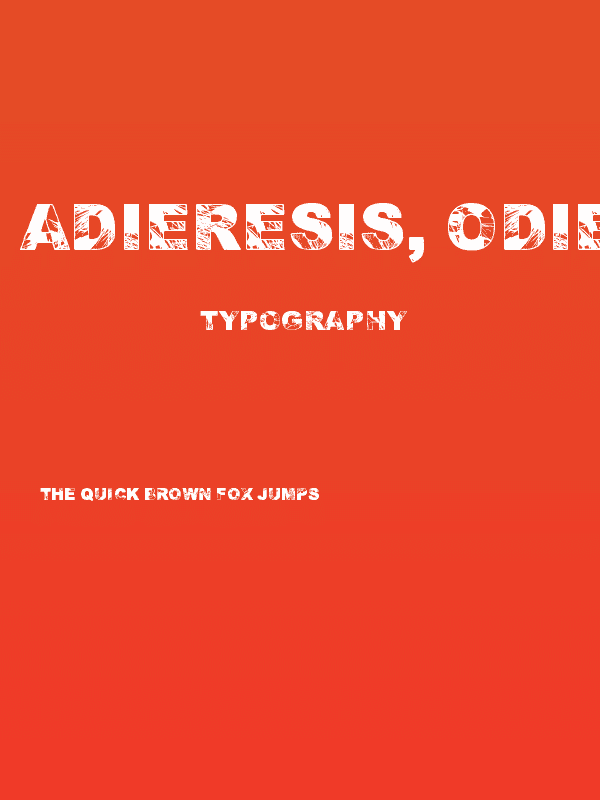 Adieresis, Odieresis & Aring 2 Poster