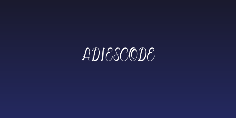 Adiescode Social Header