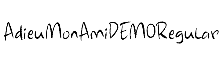 Adieu Mon Ami DEMO Regular  font caratteri gratis