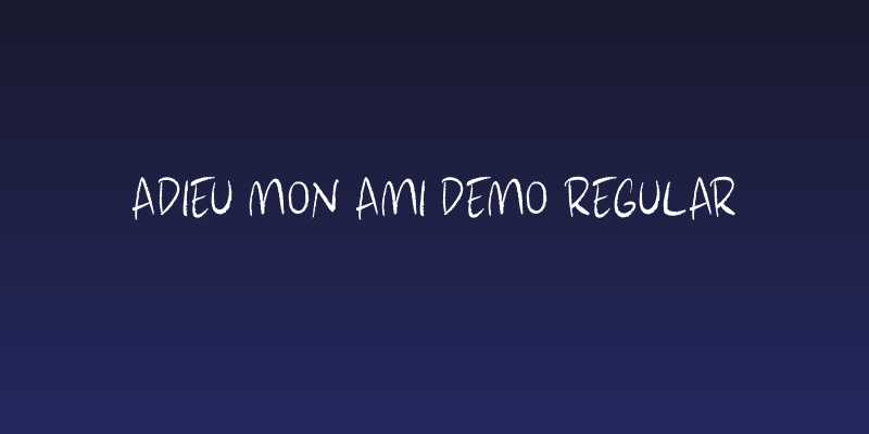 Adieu Mon Ami DEMO Regular Social Header