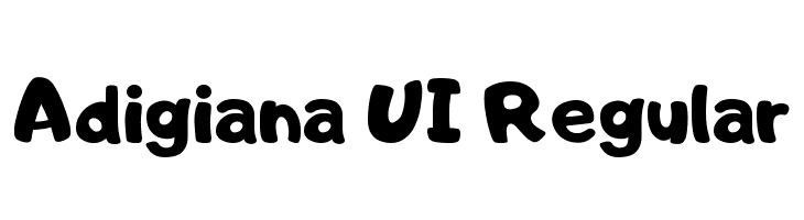 Adigiana UI Regular Шрифта