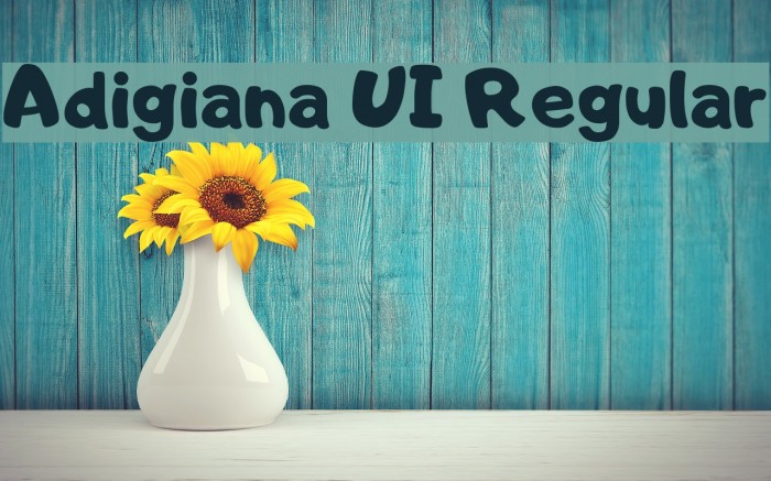 Adigiana UI Regular फ़ॉन्ट examples