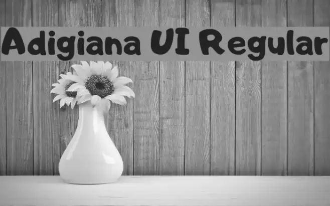 Adigiana UI Regular फ़ॉन्ट examples