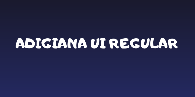 Adigiana UI Regular Social Header