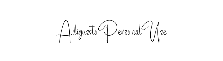 Adigussto Personal Use  免费字体下载