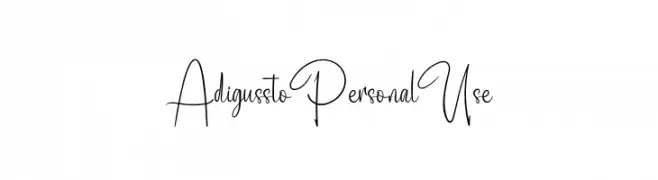 Adigussto Personal Use  Frei Schriftart Herunterladen