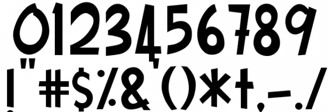 Adikku Pandai Menari Font OTHER CHARS